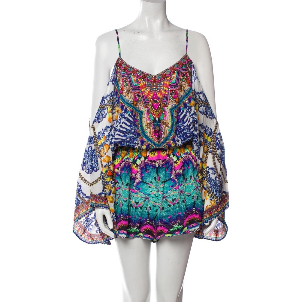 Camilla Silk Romper Xs